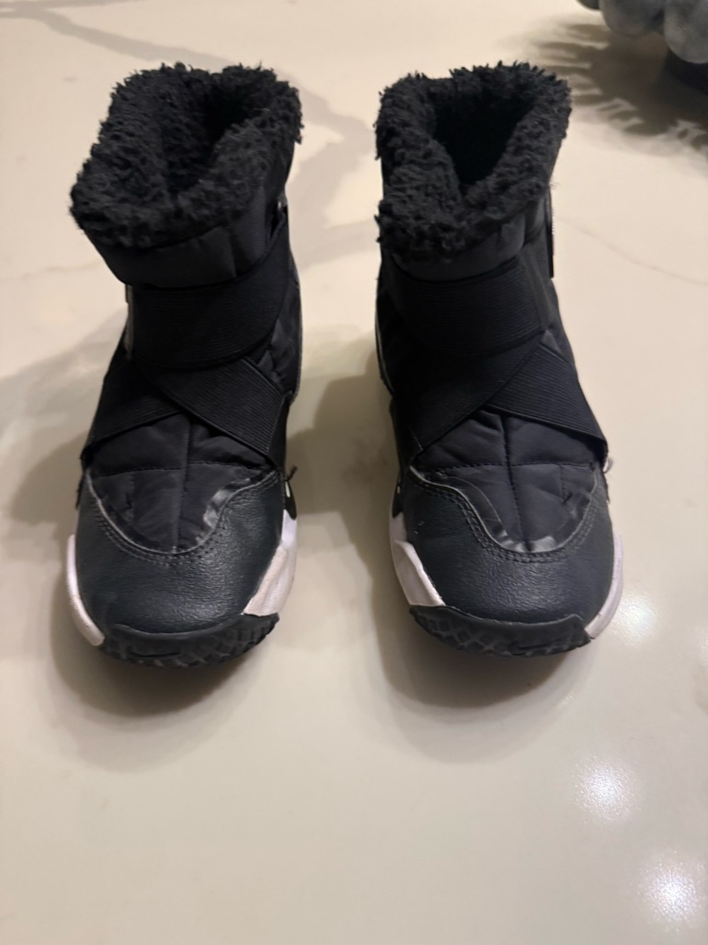 Nike Black Plush-Lined Sneaker Boots